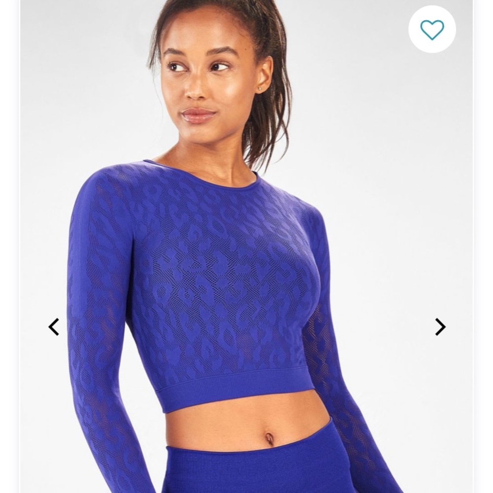 Fabletics leopard crop top
